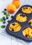 Homemade tartlets with fruits