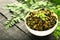 Homemade tasty  moringa leaves curry.