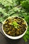 Homemade tasty  moringa leaves curry.