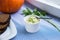 Homemade tender olive mayonnaise with spicy