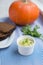 Homemade tender olive mayonnaise with spicy