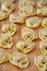 Homemade tortellini