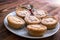 Homemade, traditional mince pies