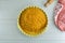 Homemade Vegan Pumpkin Pie - a set of photos showing the final dish as well as the recipe preparation photos