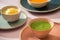 Homemade vegetable baby food purees in bowl