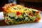 Homemade Vegetable Frittata - A Taste of Spain on Your Plate - Generative AI