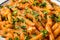 Homemade Vermouth Penne Pasta