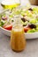 Homemade vinaigrette salad dressing