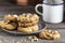 Homemade Walnut Chili Cookies and Coffee