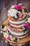 Homemade wedding naked cake