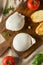 Homemade White Italian Burrata Cheese