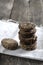 Homemade wholemeal oatmeal cookies.