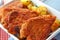 Homemade Wiener Schnitzel, national dish of Austria