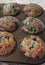 Homemade wild blueberry muffins