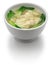 Homemade wonton soup with bok choy: a kind of chinese dumpling