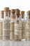 Homeopathic medicine bottles