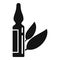 Homeopathy ampule icon, simple style