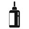 Homeopathy dropper bottle icon, simple style