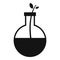 Homeopathy eco flask icon, simple style