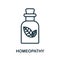 Homeopathy icon from alternative medicine collection. Simple line Homeopathy icon for templates, web design and infographics
