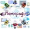 Homepage Website Internet Online Technology Concept