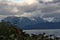 Homer Spit Landscape with weather moving in over the mountains