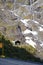 Homer Tunnel entrance on State Highway 94, the road to Milford Sound in New Zealand`s Fjordland National Park.