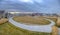 Homes around a circular path in Daybreak Utah