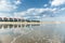 Homes at the coast of the Atlantic ocean