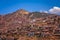 Homes and houses in Cusco city in Peru