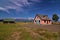 Homes of Mormon Row at Grand Teton Mountain Range