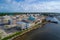 Homes on stilts under construction in the Florida Keys