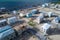 Homes on stilts under construction in the Florida Keys