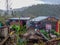 Homes in the town of Toril, Surigao City Philippines. Totally destroyed by Super Typhoon Odette and heavy rains.