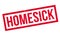 Homesick rubber stamp