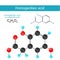 Homogentisic acid. Structural chemical formula