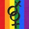 Homosexual love icon, female