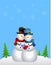 Homosexual Snowman Couple