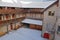 Homy looking inner courtyard of the castle of Gruyeres