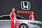 Honda Accord Hybrid car on display at The 35th Thailand International Motor Expo on November 28