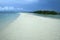 Honda bay white beach background palawan island philippines