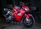 Honda cbr 600 red bikes garage tuning motorcycle 2015