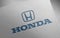 Honda logo icon paper texture stamp