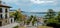 Hondarribia, Spain, and Bay of Txingudi, panoramic