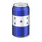 Honduranian flag painted on the drink metallic can. 3D rendering