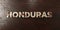 Honduras - grungy wooden headline on Maple - 3D rendered royalty free stock image