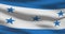 Honduras national flag footage. Honduras waving country flag on wind