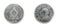 Honduras twenty centavos coin on white isolated background
