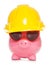 Honest caring builder piggy bank