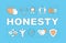 Honesty word concepts banner